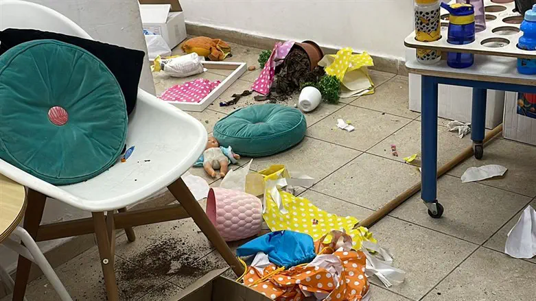 Vandalism in a Jerusalem preschool