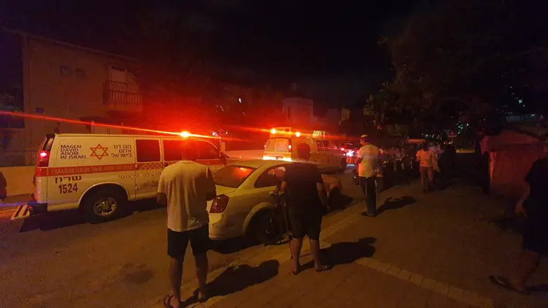 זירת הדקירה בנתניה