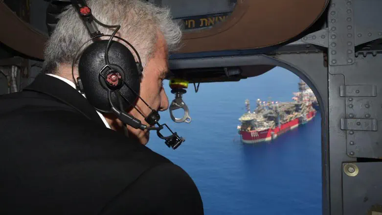 לפיד בטיסה מעל האסדה