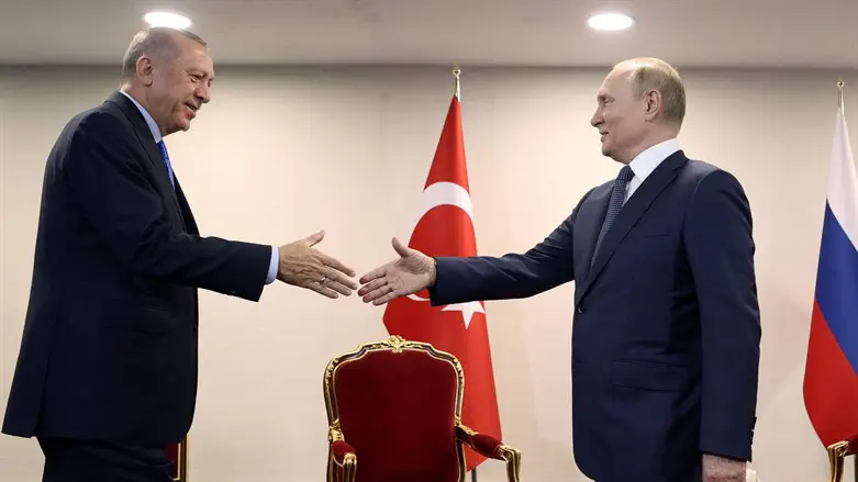 Реджеп Тайип Эрдоган и Владимир Путин