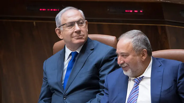 Биньямин Нетаньяху и Авигдор Либерман (Архив)