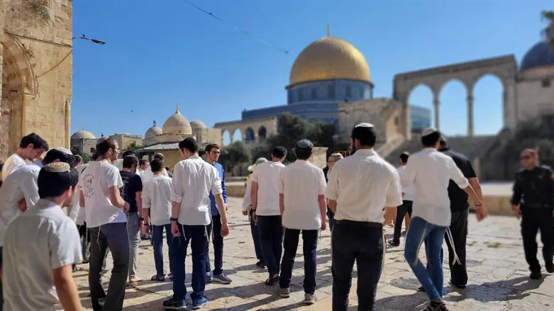 תלמידי ישיבת הר עציון בהר הבית