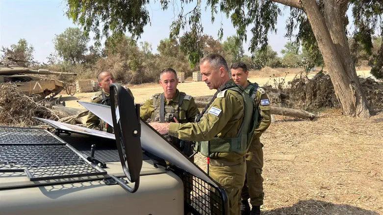 הרמטכ"ל בהערכת מצב בגבול עזה