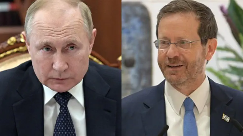 Ицхак Герцог и Владимир Путин