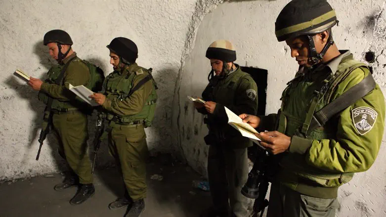 IDF soldiers at Joseph's Tomb