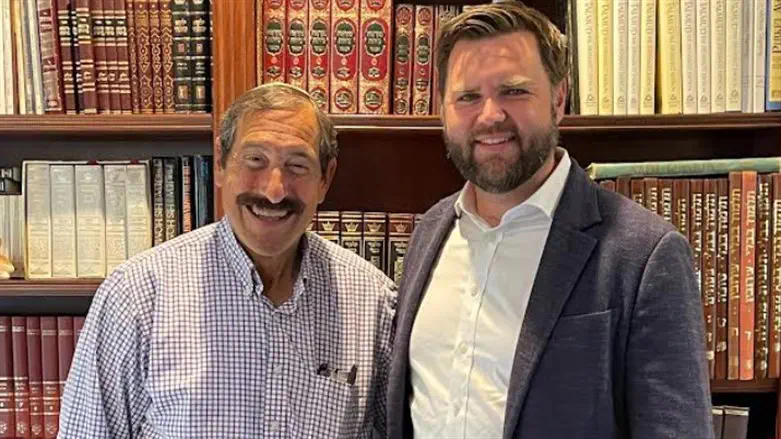 Dr. Joseph Frager with Senate Candidate J D Vance