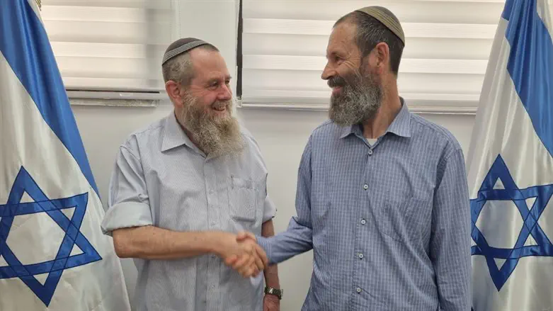 אבי מעוז והרב יגאל לוינשטיין