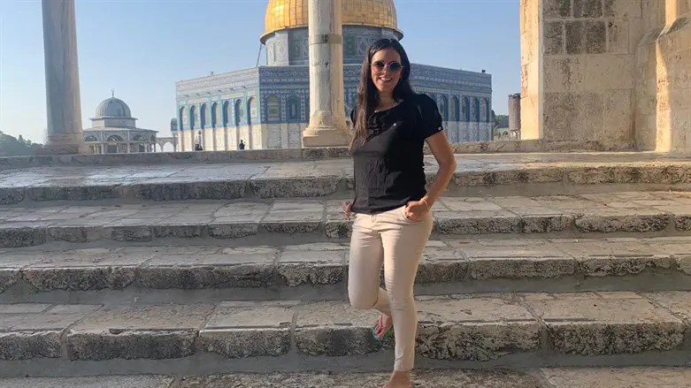 Emily Amrousi on Temple Mount