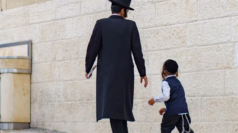 A Jewish father and son
