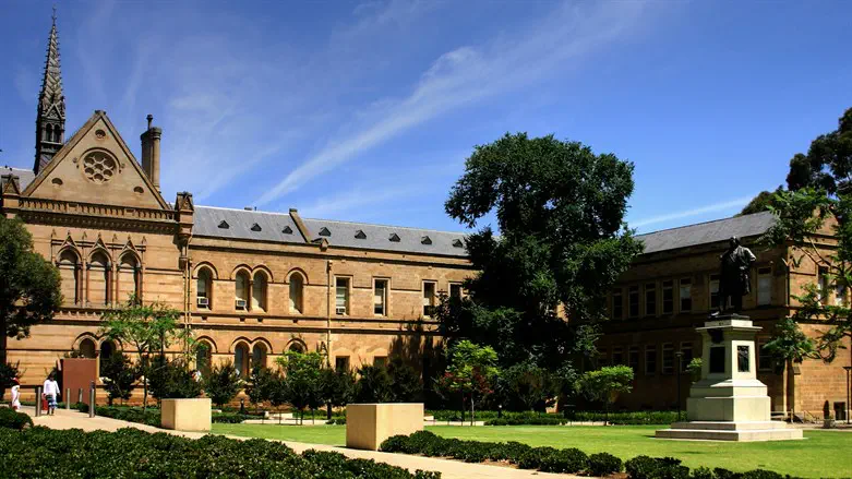 The University of Adelaide campus is shown in an undated photo.