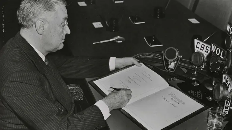 President Franklin Roosevelt in Washington, D.C., Nov. 9, 1943.