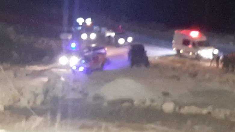 security forces at the scene