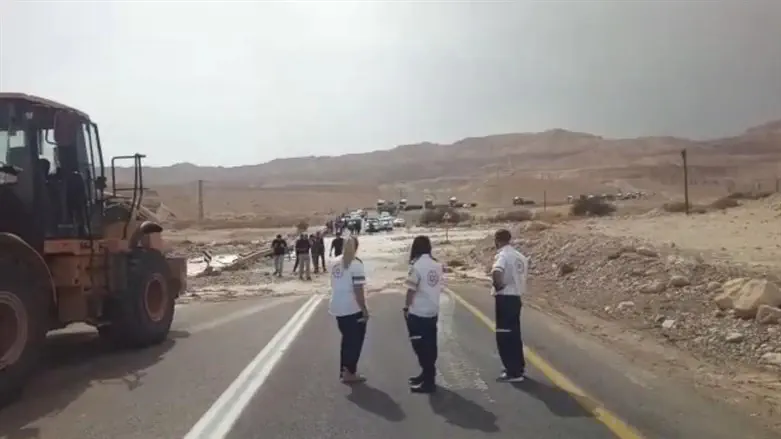 אזור האסון בנחל צפית