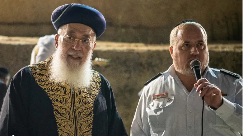 הרב חיים פרל והרב שלמה עמאר