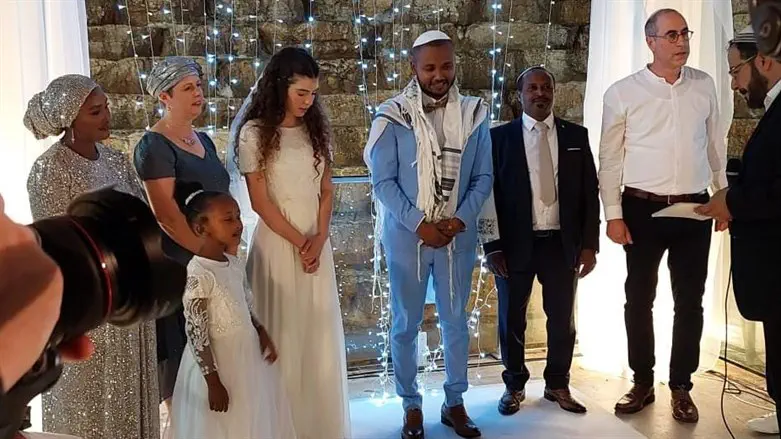 קלמן לבסקינד בחתונת בתו אלומה