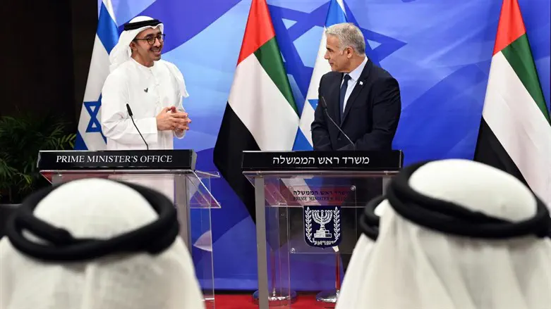 Lapid and UAE Foreign Minister