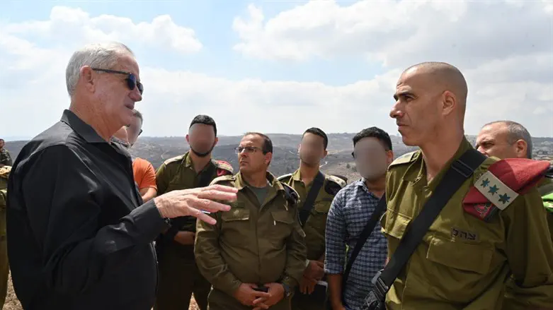 Gantz in Judea and Samaria Division