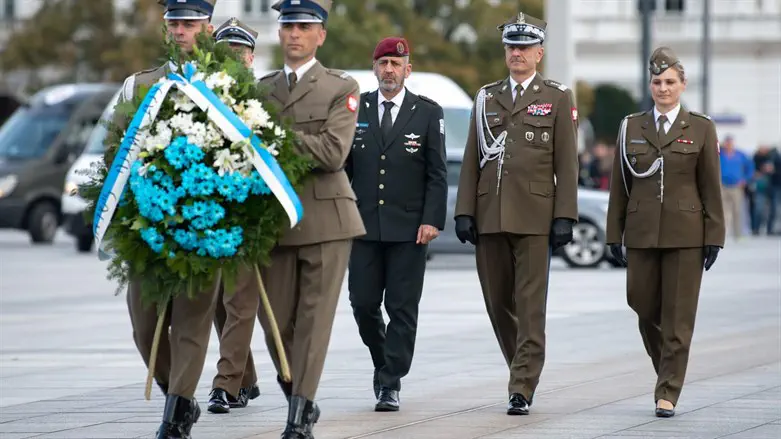 Aviv Kochavi during his visit to Poland