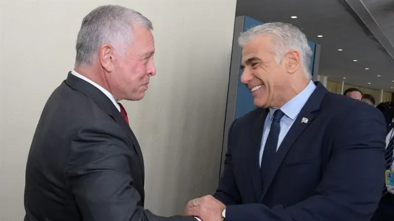 Lapid and King Abdullah II