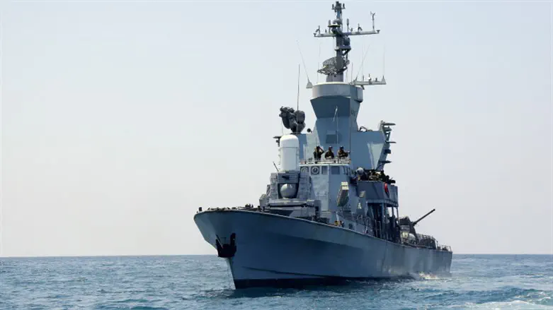 Боевой корабль израильского ВМФ. Иллюстрация