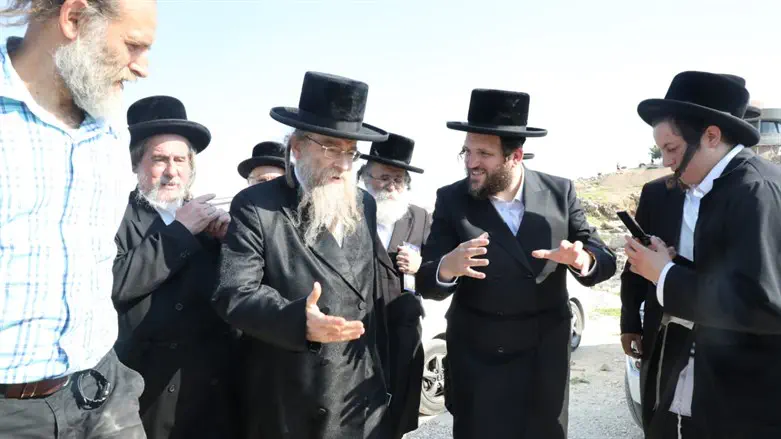 האדמור בביקורו