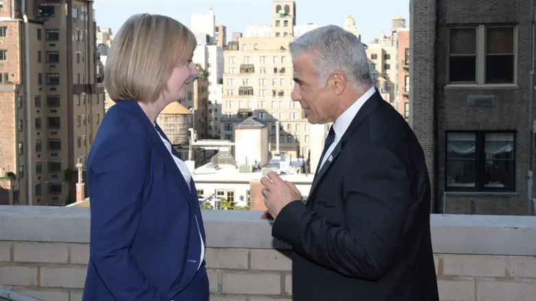Liz Truss and Yair Lapid