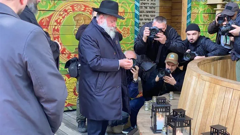 הרב יונתן מרקוביץ' באירוע בבאבי יאר