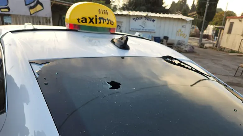 the taxi cab which was shot at