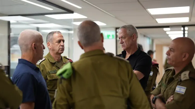 Defence Minister Gantz at Tuesdays breifing