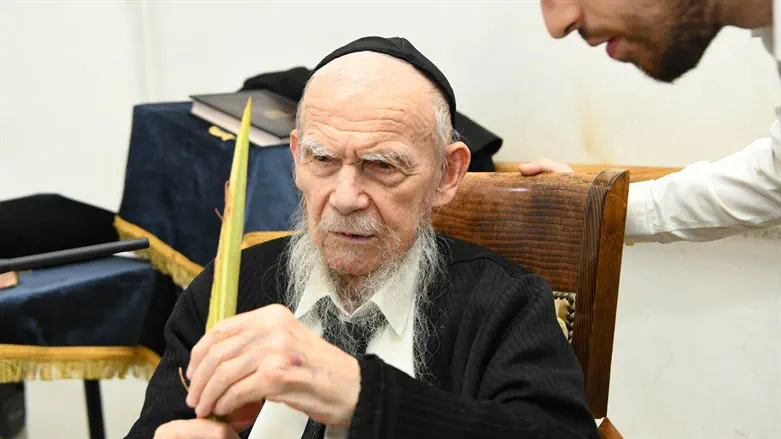 הרב גרשון אדלשטיין עם הלולב
