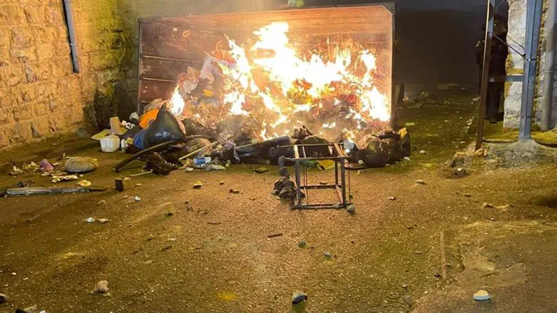 Один из очагов беспорядков в Иерусалиме