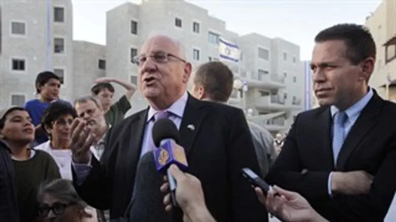 ריבלין הערב במעלה הזיתים