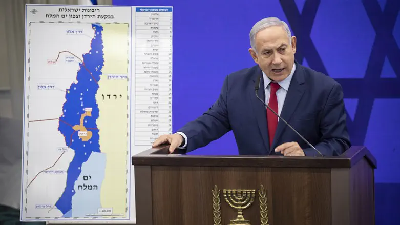 נתניהו בהבטחת הבחירות: ריבונות בבקעה