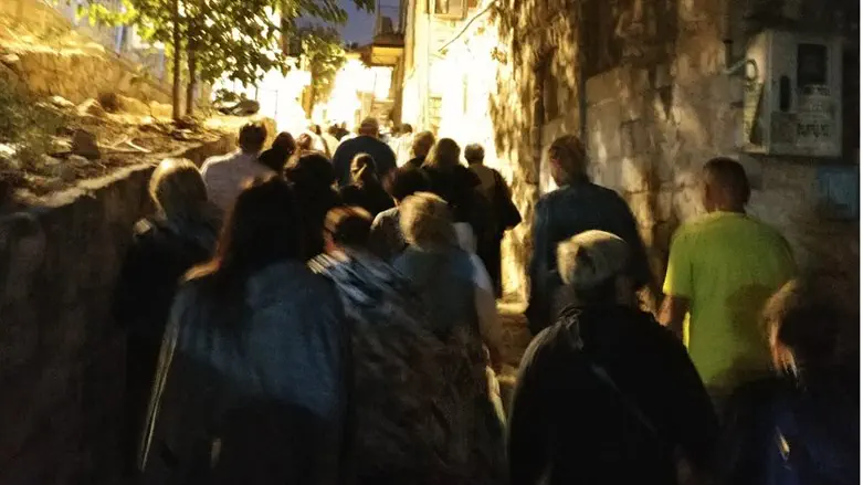 One of the groups of refugees