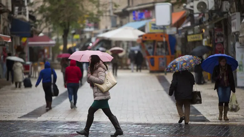 Rain in Jerusalem
