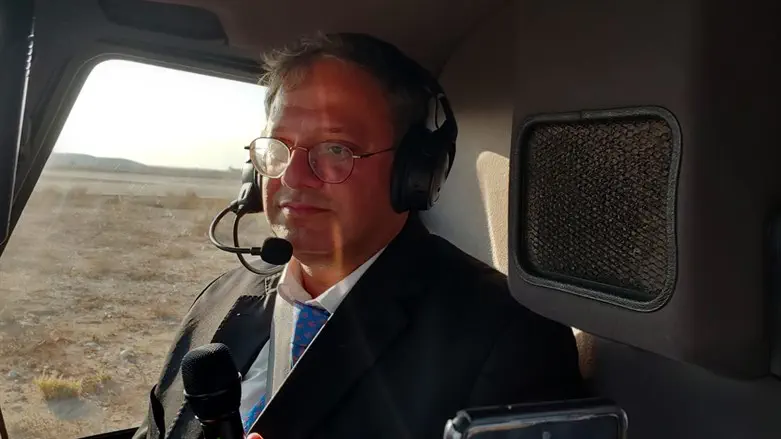 בן גביר במסוק