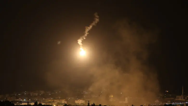 שיגור רקטה מעזה. ארכיון