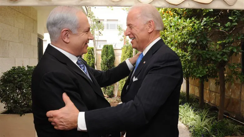 Биньямин Нетаньяху и Джо Байден