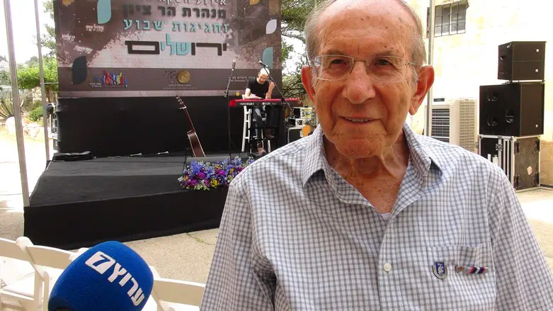 שלמה גולדהור יו"ר ברית חיילי האצ"ל בירושלים