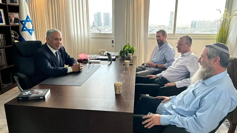 נתניהו עם אבי מעוז