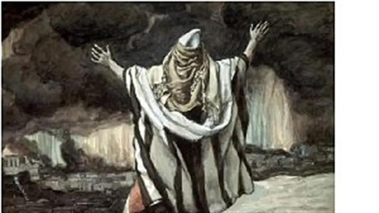 Abraham Sees Sodom in Flames