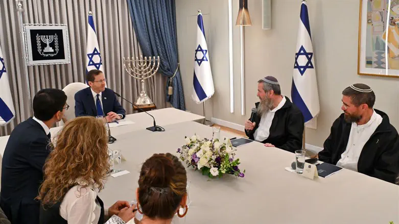 אבי מעוז במפגש עם נשיא המדינה