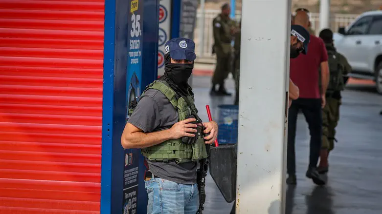 Scene of Ariel terrorist attack