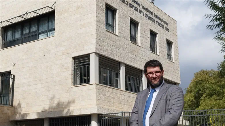 Adam Rivkin at the opening ceremony of the new Polinsky Vocational Training Center