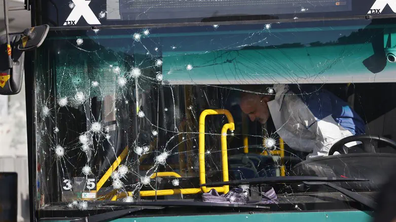 זירת הפיגוע בצומת רמות