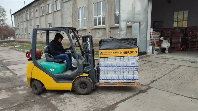 אספקה שהגיעה השבוע ליהודי חרסון