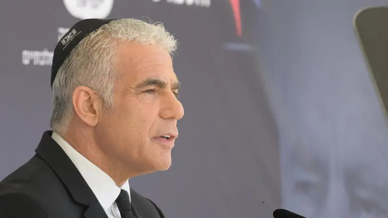 יאיר לפיד בטקס