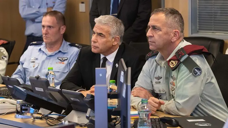 Lapid during the drill