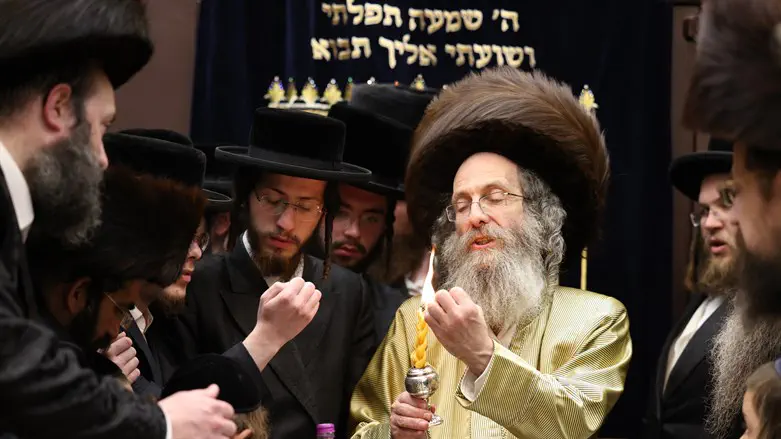 הרב אלימלך בידרמן בהבדלה בצפת