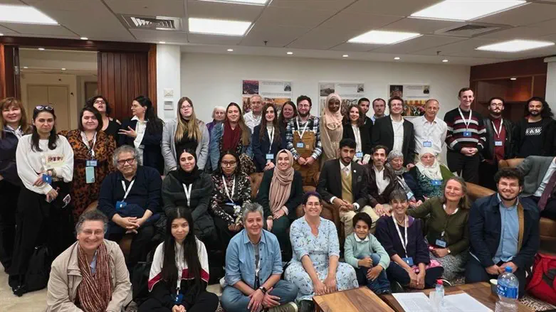 Participants gather at University of Haifa's first JCM Conference last week.